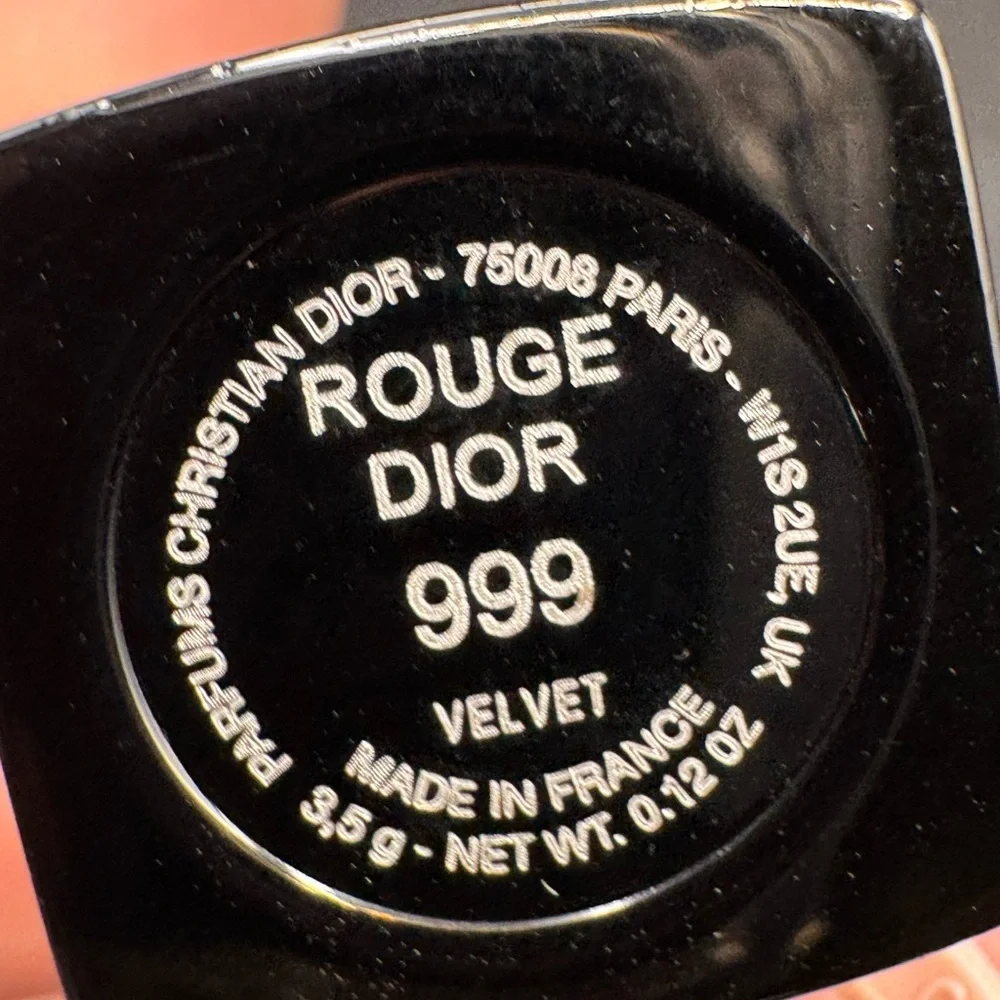 NWT Dior Rouge Lipstick 999 Shade Velvet- NO BOX